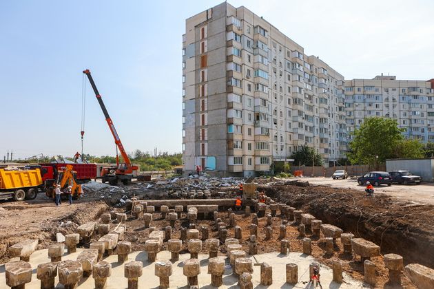 В Белгороде восстанавливают дом, пострадавший после обстрела ВСУ