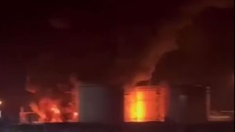 В Краснодарском крае нарастили группировку для тушения пожара на нефтебазе