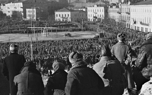 Подготовка к исполнению приговора немецким военным преступникам и коллаборационистам в Киеве. 1946 год